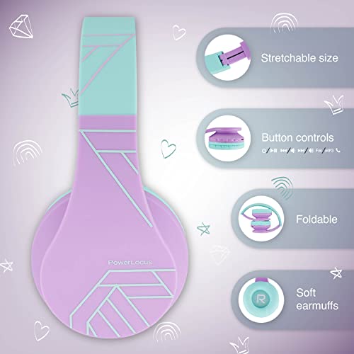 Bluetooth Headphones for Kids, Wireless Foldable Headphones Over Ear, Headphone with Microphone, 85DB Volume Limit, Wireless and Wired Headset with
