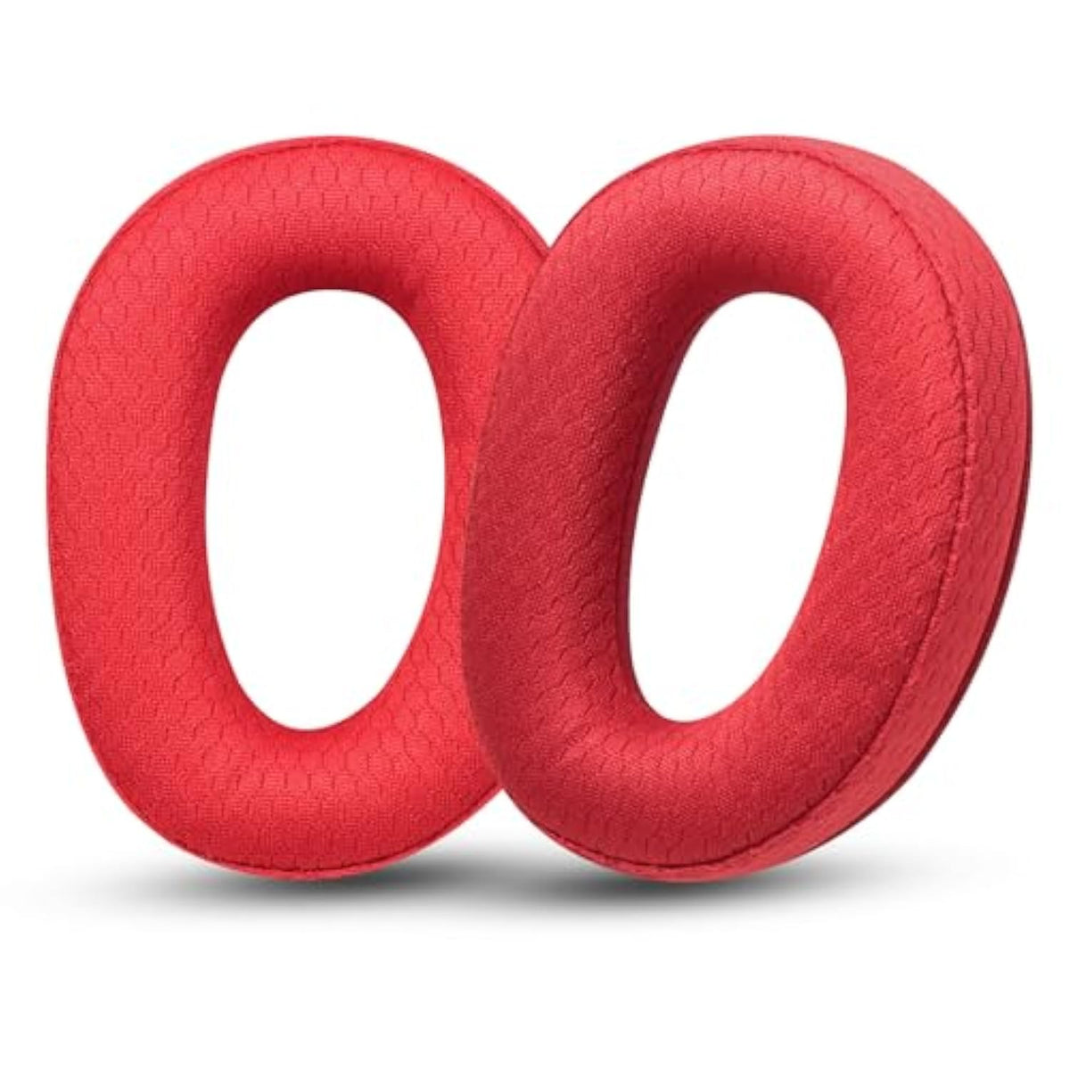 Replacement Ear Pads For Sennheiser Headphones - Compatible With Gsp370/300/350/305/301 | Premium Breathable Fabric Ear Cushions With Soft Memory Foam Red