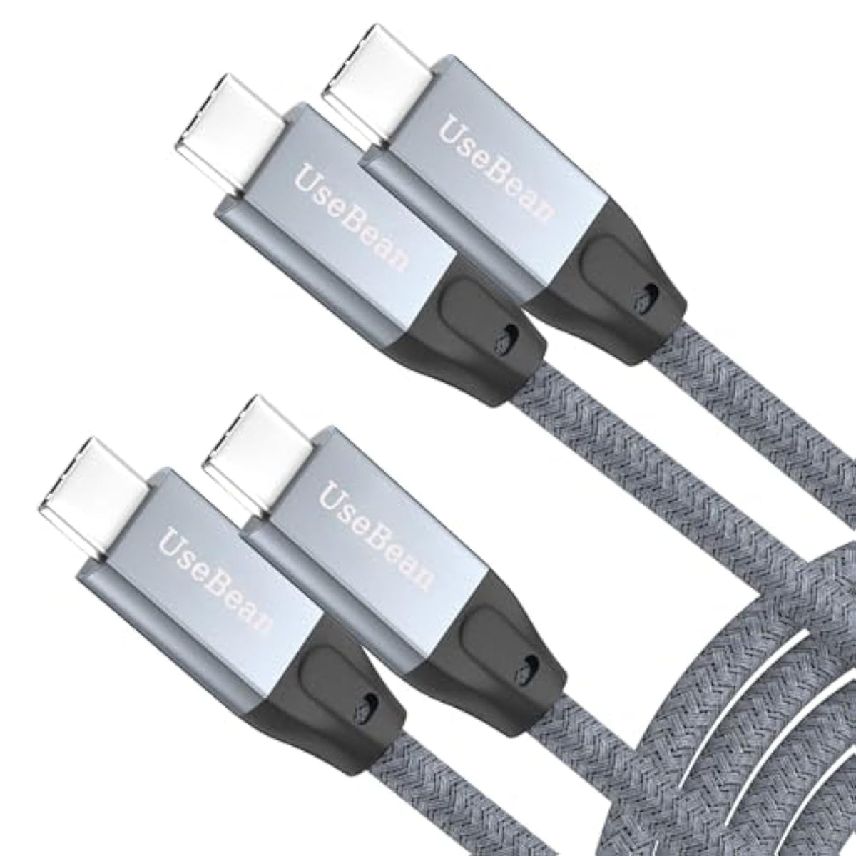 Usb C To Usb C Cable 100W 15Ft 2Pack, Usbc 3.2 Gen 2X2 20Gbps Data Cable 4K Video, Type-C Pd Fast Charging Cord, For Macbook Pro, Ipad Mini 6/Pro, Galaxy S25 Ultra/S24, Switch, Dell