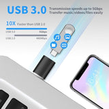 6Pcs Upgraded Usb 3.0 To Usb C Adapter, Compatible With Samsung, Iphone, Ipad, Power Bank And More Usb C Devices.