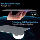 Ppm-22 Dual-Sided Aluminum Gaming Mouse Pad (9.45" X 7.87"), Hard Metal Mouse Mat With Pu Leather, Non-Slip Design, Smooth & Precision Surface For All Mice