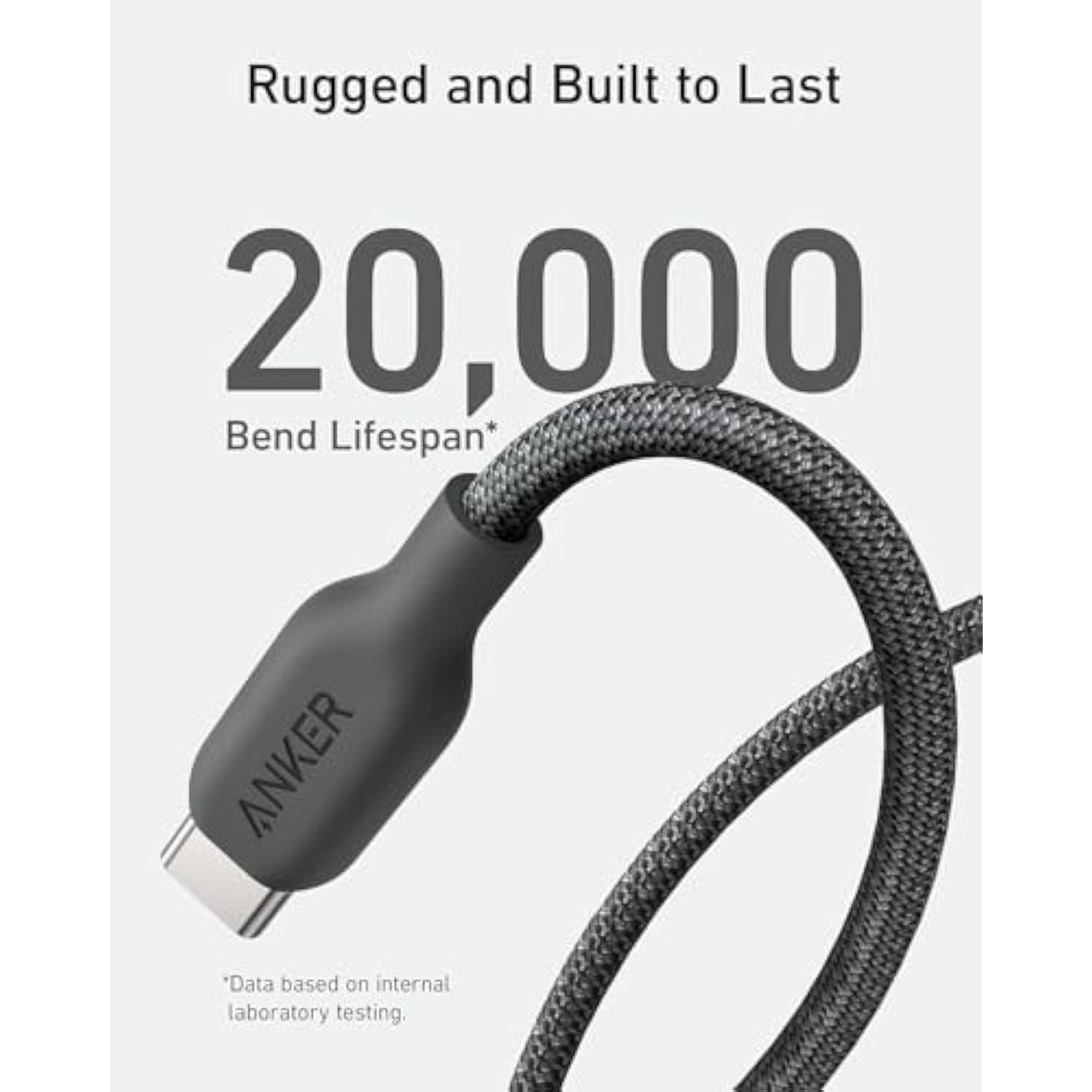 Anker USB C Cable Bio-Briaded [2 Pack, 6ft], Durable USB A to Type C Charger C