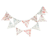 Pastel Pennant Banner Triangle Spring Floral Fabric Bunting Shabby Chic Tea Party Flag Garland