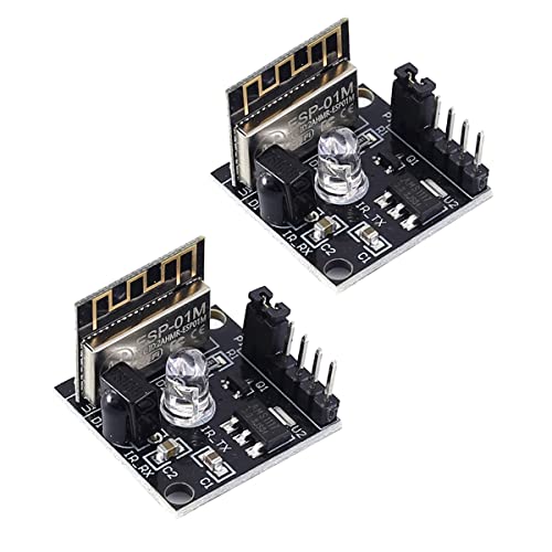 2Pcs Esp8285 Esp-01M Ir Infrared Transmitter Receiver Module Digital Infrared Transceiver Sensor Wifi Remote Control Switch