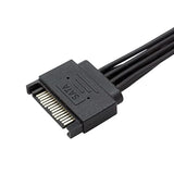 Sata 15 Pin Male To Sata Female Power Supply Cable For Computer 30Inch 70Cm (1