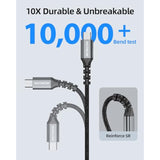 Micro Usb Cable 3Ft 2Pack, Android Charger Cable Usb2.0 Data Sync And Fast Charging Nylon Braided Cord For Samsung Galaxy S6 S7, Htc, Lg, Sony, Ps4, Mp3, Tablet And More Micro Devices