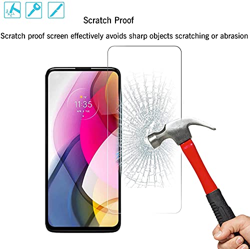 [2+2 Pack] Compatible with Motorola G Play 2024 XT2413V Screen Protector + Camera Lens Protector, 9H Hardness Anti-Scratch No Bubble Tempered Glass
