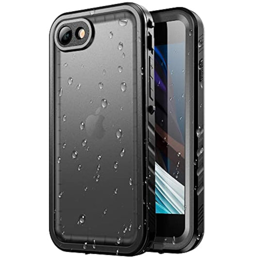Waterproof Case For Iphone Se 3Rd 2022/Iphone Se 2Nd 2020/Iphone 7/8 - Full Body Shockproof Dustproof Phone Screen Protector Rugged Waterproof Case For Iphone Se3/Se2/7/8 (Black)
