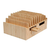 Bamboo 10-Port Charging Station & Compatible Adapter for Apple Watch Combo for use with Watch, Smartphones & Tablets