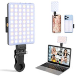 Rechargeable Clip Fill Video Conference Light, Selfie Light For Phone Android Camera Ipad Laptop Led Phone For Makeup Tiktok Selfie Vlog
