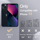 JETech Magnetic Silicone Case for iPhone 13 6.1-Inch, Compatible with MagSafe, Silky-Soft Touch Phone Cover with Camera Lens Full Protection (Black)