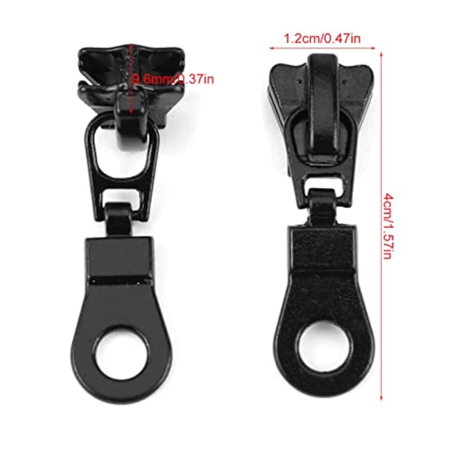 Fix Zipper Metal Alloy Zipper Sliders Replacement Pack Zipper Fixer Bl