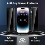 For Iphone 14 Pro Max Privacy Case With [Anti-Peep Screen Protector]- Phone Case Built-In Slide Camera Cover & Ring Kickstand, Heavy Duty Drop Protection For 14 Pro Max Iphone Case-Black