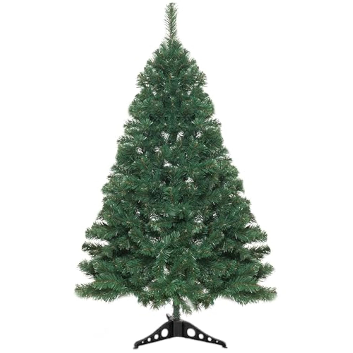 4 Foot Christmas Tree, 300 Tips Artificial Green Canadian Pine Tree, Unlit Premium Hinged 4 Ft Tall, Pvc Base