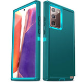 Compatible For Samsung Galaxy Note-20 Case[?????? ?????? Note 20 Ultra]: Samsung Note 20 Case, Military Grade Protection, 3 In 1 Full Body Shockproof Drop Cell Phone Cover Funda Note20, Teal Blue
