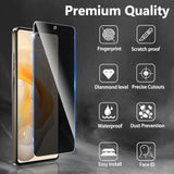 3 Pack Privacy Screen Protector Designed For Motorola Moto G Stylus 5G 2024,Full Coverage Anti-Spy Tempered Glass Film,9H Hardness,Anti-Fingerprint,Bubble Free,Easy To Install