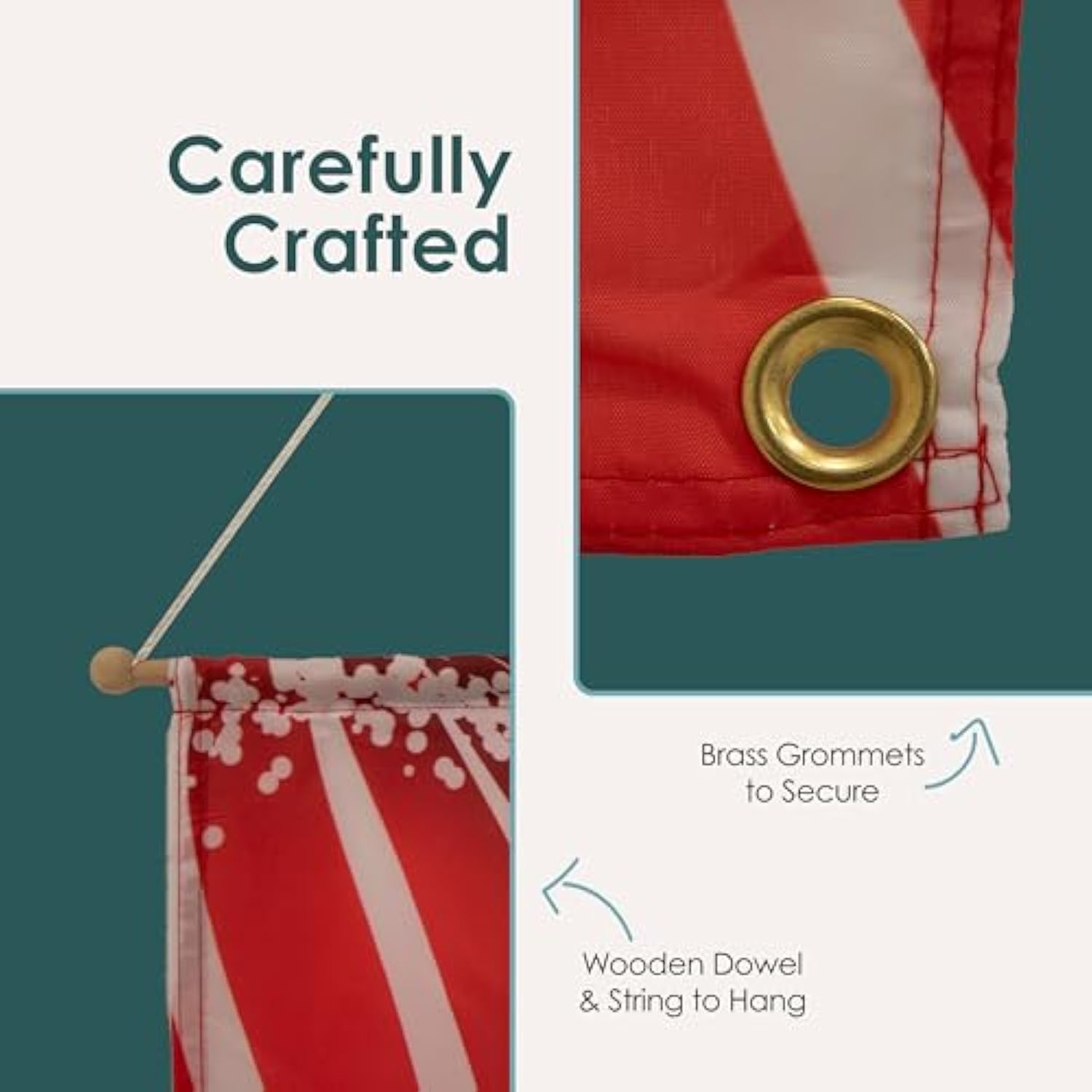 12" X 72" Merry Christmas Ornament Banners - Festive Holiday Window Decor