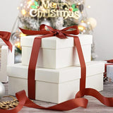 Satin Ribbon 1 Inch Wide Rust Red Ribbon For Fall Wedding 50 Yards Dou