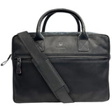 13 Inch Sleeve For Laptop, Black Leather, Organizational Compartments, Business Travel Ready, Handmade, Durable, Sophisticated Design, For Men And Women