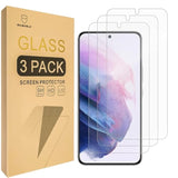[3-Pack] Designed For Samsung Galaxy S22 5G [Fingerprint Unlock Compatible] [Tempered Glass] [Japan Glass With 9H Hardness] Screen Protector