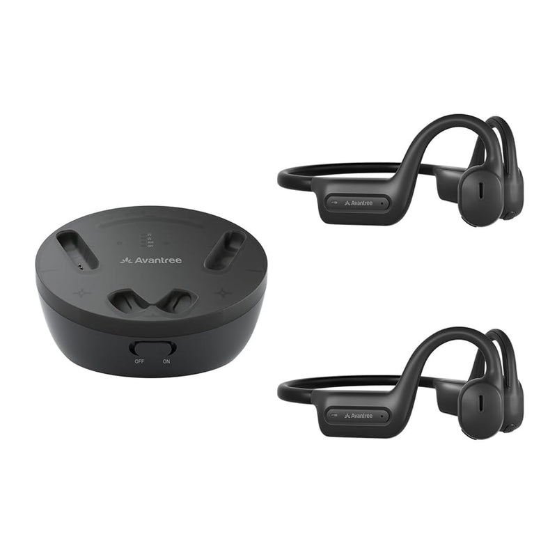 Avantree Medley Air & Air, Bundle - Open-Ear Wireless Earbuds for TV Watching