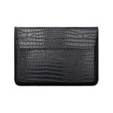 Laptop Sleeve For 2025-2023 Macbook Air 15 Inch M4 A3241 M3 A3114 M2 A2941 Pro 14 A2442 A2779 A2918 A3112 A3185 A3401 2024-2021 Pu Leather Flap Style Case Notebook Bag For Mac Pro 15, Black