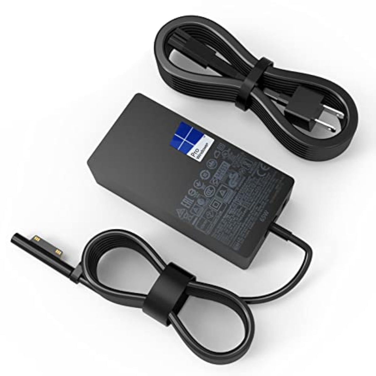 Surface Pro Charger 65W Fit For Microsoft Surface Pro 9 8 7+ 7 6 5 4 3 X Surface Laptop 6 5 4 3 2 1 Surface Go 1 2 3 Surface Book 3 2 1 1866 1796 1800 Laptop