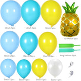 144pcs Sponge-Themed Balloon Arch Kit – Blue & Yellow Party Decor for Birthdays and Showers