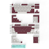 White Purple Keycaps Set Cherry Profile Doubleshot Custom Keyboard Keycaps 253