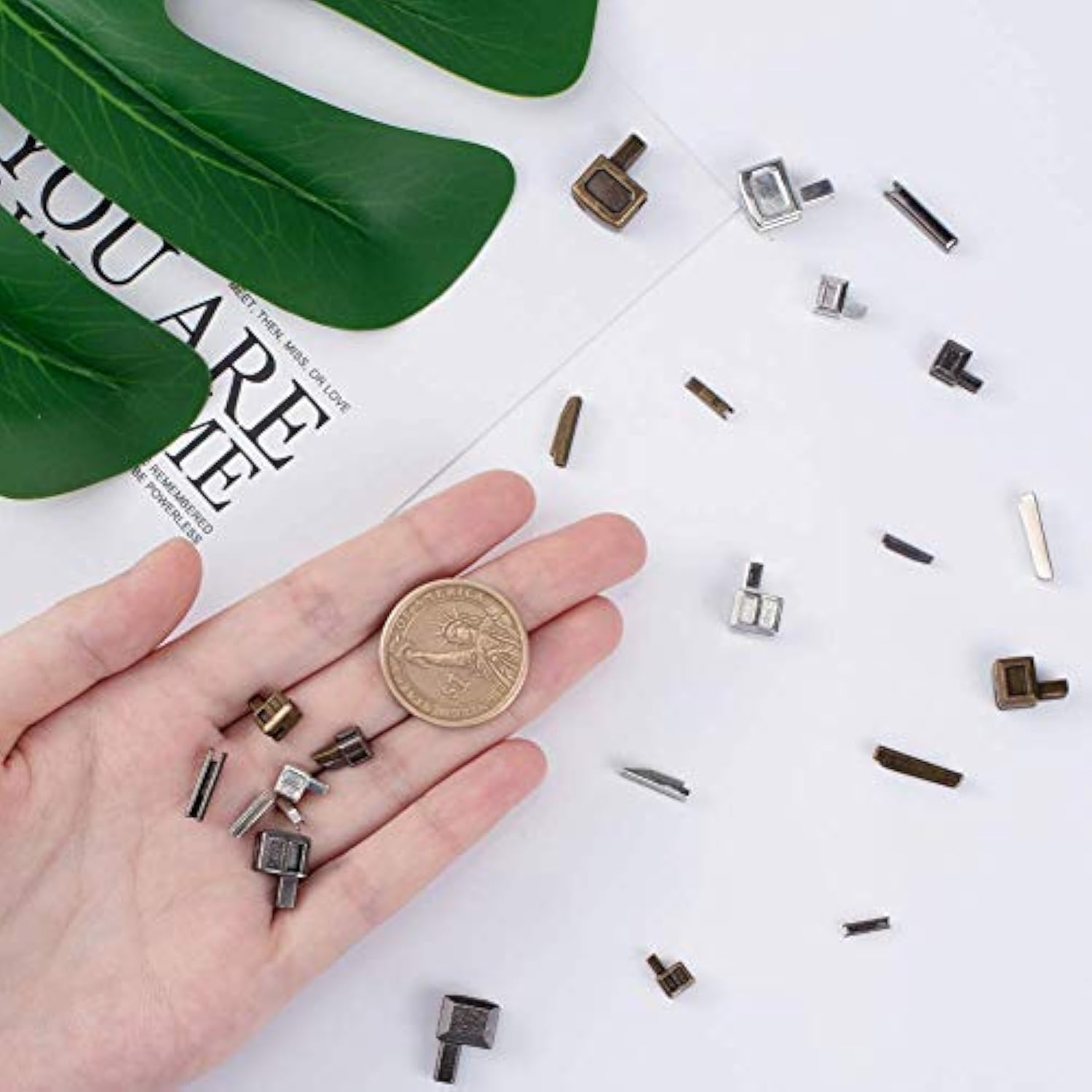 12 Sets Metal Zipper Latch Slider Retainer 3 Color #3#5#8#10 Insertion