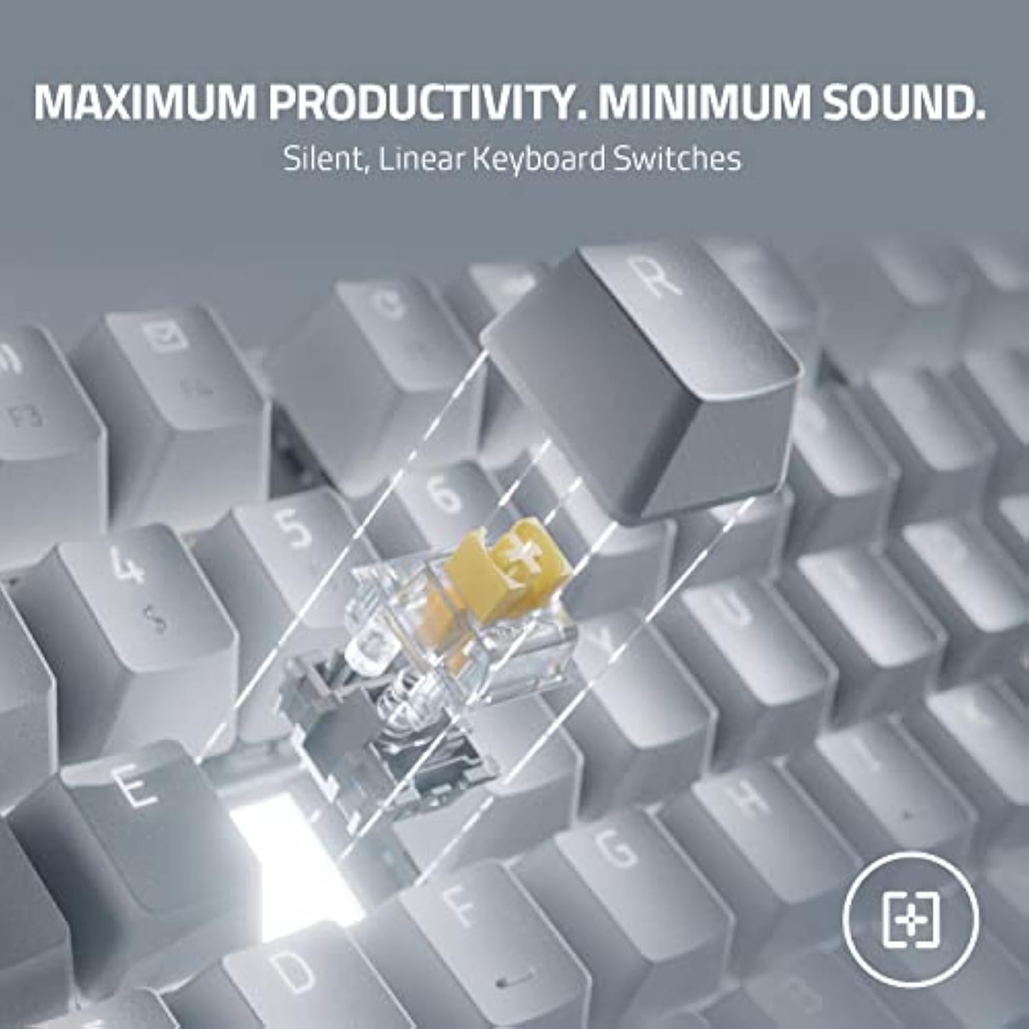 Razer Pro Type Ultra Wireless Mechanical Keyboard: Silent, Linear Switches - E