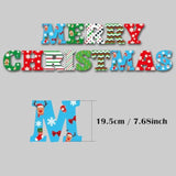 Merry Christmas Banner - Christmas Decorations - Traditional Xmas Holiday Decor For Christmas Tree Indoor Home Office Fireplace Mantle Farmhouse