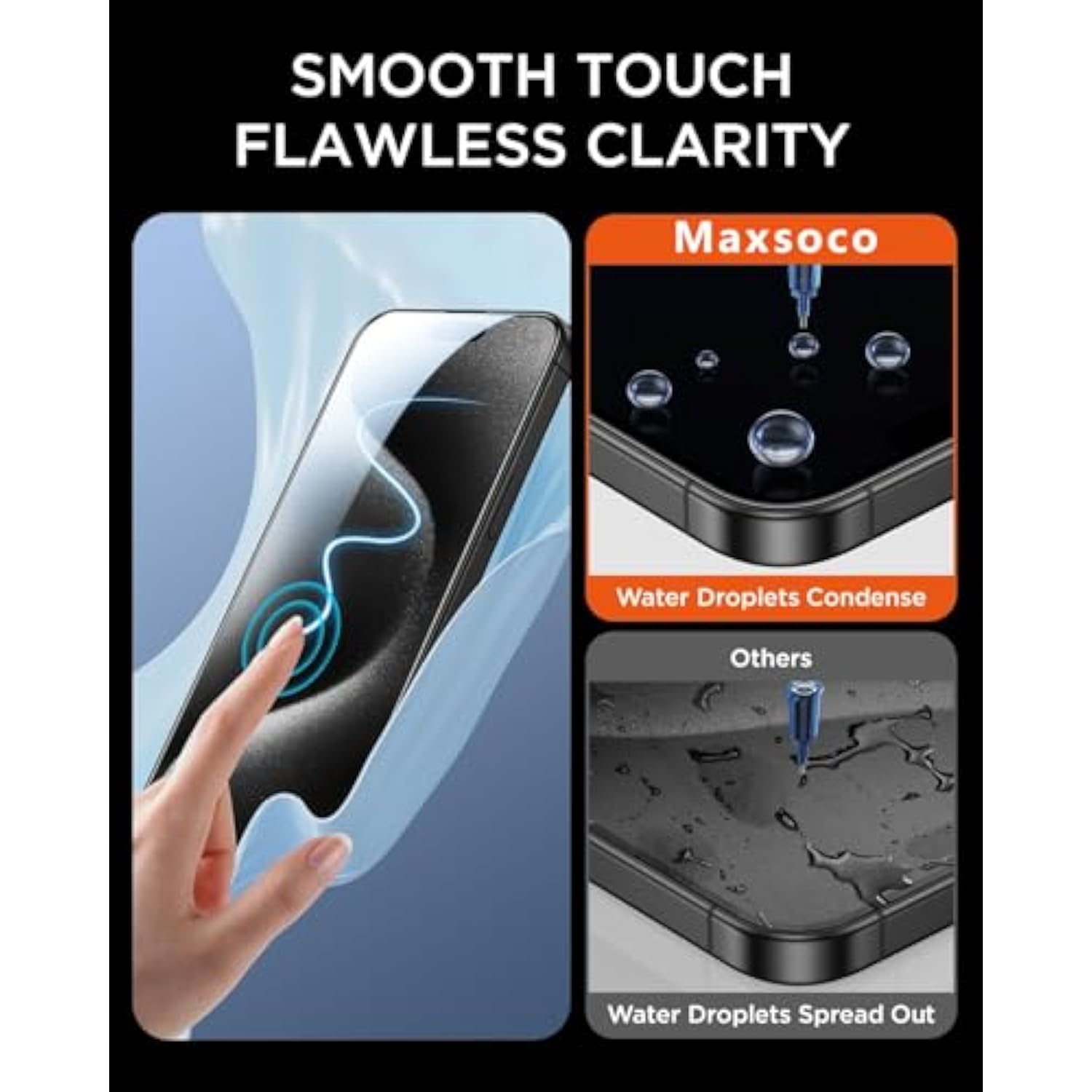 For Oneplus 13 Privacy Screen Protector, Anti-Spy Flexible Hydrogel Film, Fingerprint Unlock & Sensitive Touch, Durable Anti-Scratch Shock-Resistant Full Coverage [Not Tempered Glass]