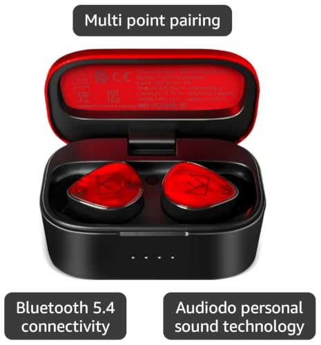 Audio FoKus Amadeus True Wireless Stereo Bluetooth in-Ear Headphones with Microphone, Sound Personalization