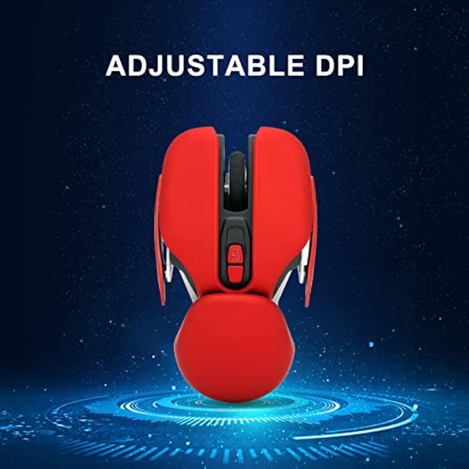 Ergonomic Gaming Mouse With Adjustable 800/1200/1600 Dpi, 16 Way Automatic Frame Skip Rechargeable Laptop Tablet Computer Office Optics For Gamer, Pc