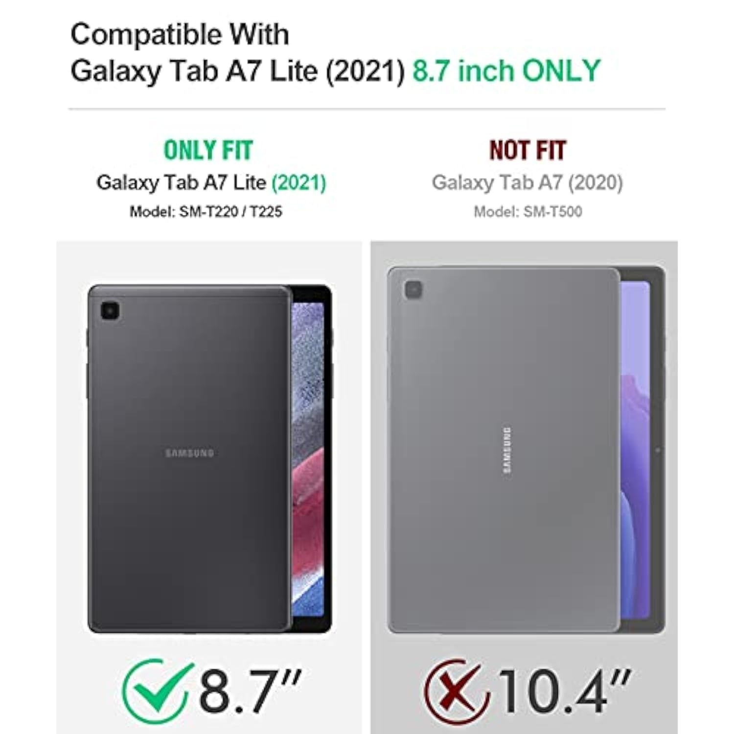 Turtleskin Heavy Duty Case Designed For Galaxy Tab A7 Lite 8.7 Inch (Sm-T220/T