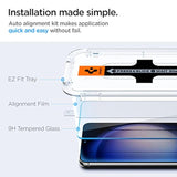 Spigen Tempered Glass Screen Protector [Glas.tR EZ Fit] designed for Galaxy S23 Plus (2023) [Case Friendly] - 2 Pack