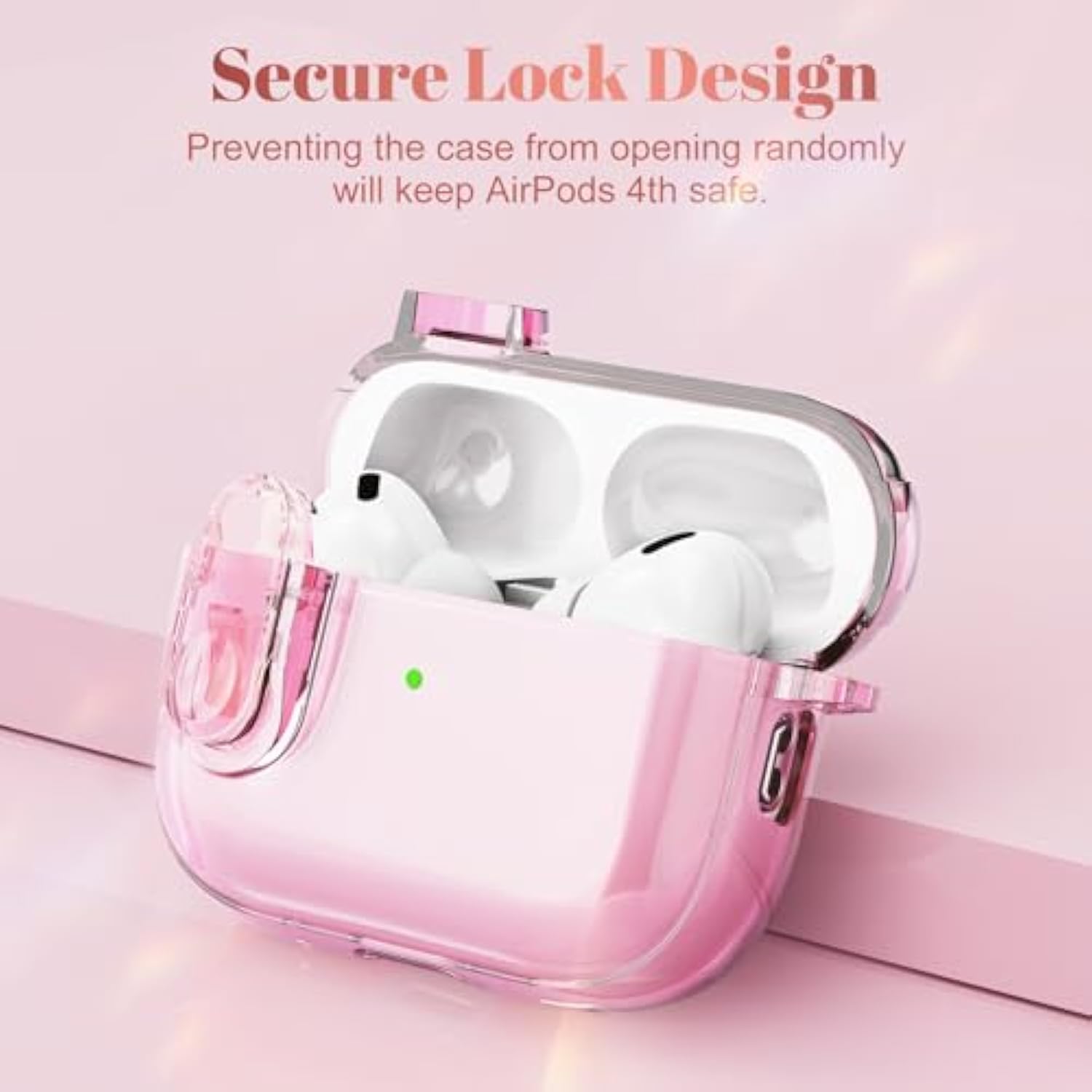(With Safety Lock) Compatible With Airpods Pro 2Nd/1St Generation Cases Women Girls, Cute Soft Tpu Clear Case Cover For Apple Airpods Pro 2 Case With Strawberries Keychain For Airpod Ipod Pro 2/1