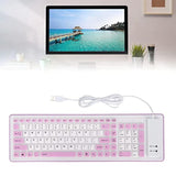 Roll Up Keyboard, Foldable Silicone Keyboard 103 Keys Usb Wired Waterproof Mut