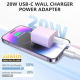 Phone Charger Fast Charging, 4 Pack 20W Usb C Wall Charger Block With 6Ft Charging Cable Type C Fast Charge Block Compatible With Phone 14/14 Pro Max/13/13 Pro/12/12 Pro/11/11 Pro/Xs, Pad And More
