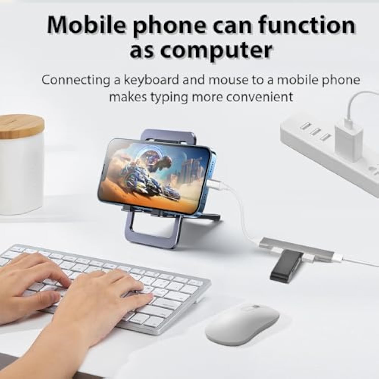 4 Ports Usb C To Usb Hub, Aluminum Type C To Usb A 3.0 Adapter, Plug And Play Usb Extender For Macbook Pro/Air, Laptop, Keyboard And Mouse