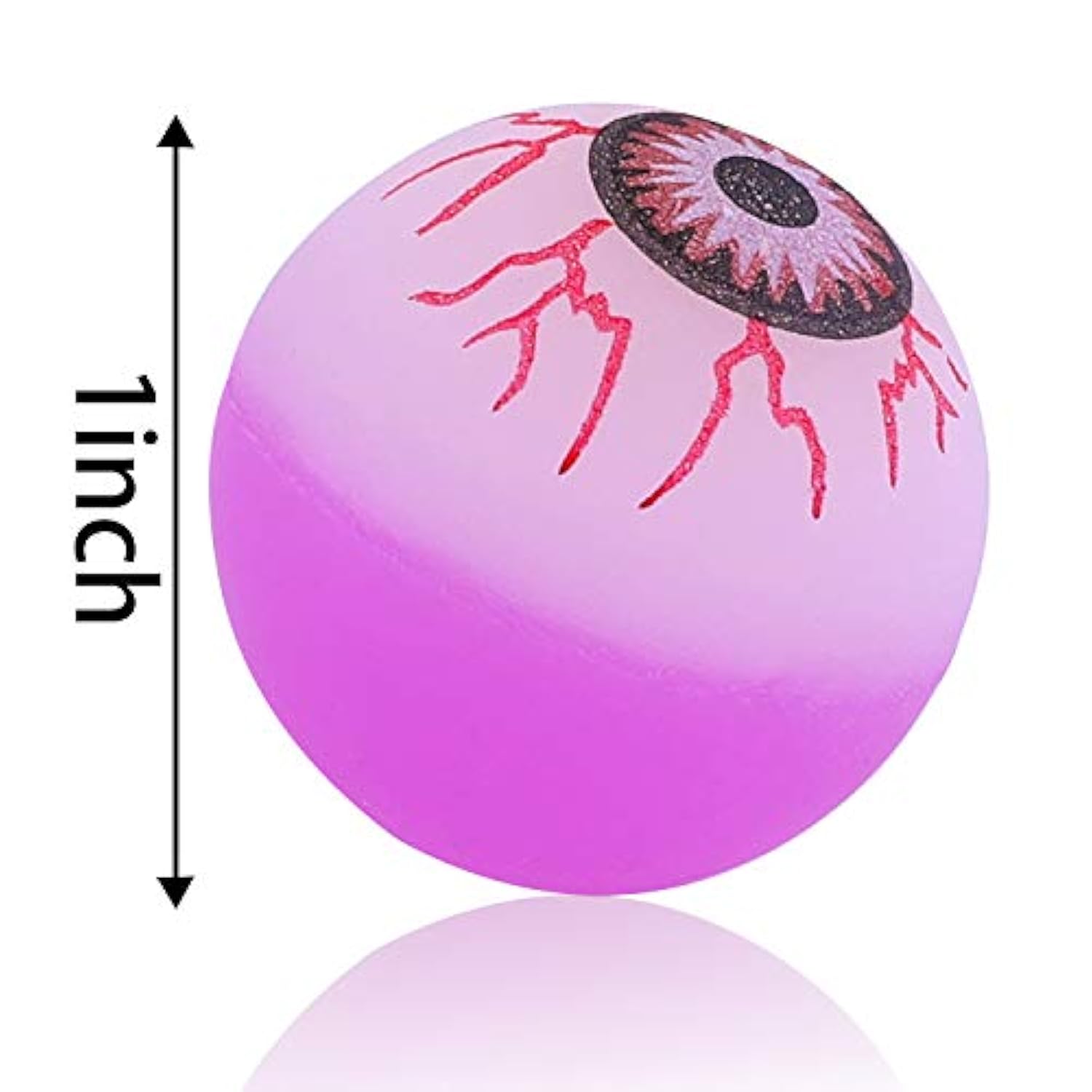 36 Pieces Halloween Glow In The Dark Bouncy Eyeballs Halloween Toys Bouncing Eyeballs For Halloween Game Rewards, Trick Or Treating Favors
