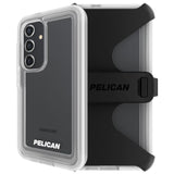 Voyager - Samsung Galaxy S24 Plus Case [6.7"] [18Ft Mil-Std Drop Protection] [Wireless Charging] Phone Case For Samsung Galaxy S24 Plus W/Belt Clip Holster Phone Stand - Anti Yellowing - Clear