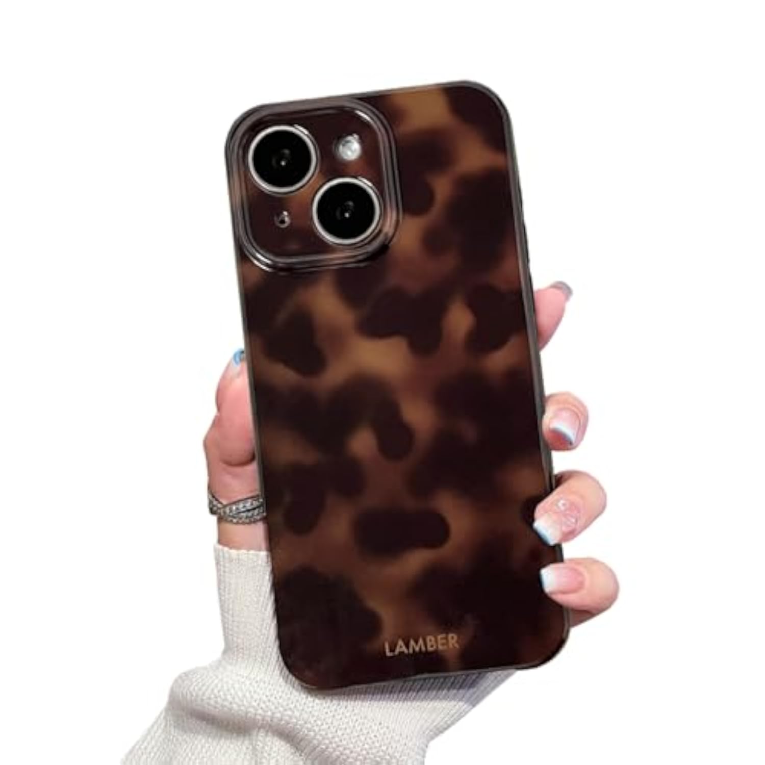 Tortoiseshell Leopard Print Phone Case for iPhone 14