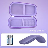 Protective Carrying Case Replacement For Microsoft Arc Touch Wireless Mouse Hard Eva Shockproof Travel Storage Pouch Cover Bag, Lilac