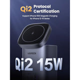 UGREEN 100W Charging Station 4-Port, Qi2 Certified 15W Foldable Charger, MagSafe Wireless Charger Stand for iPhone 16/15/14/13/12, AirPods Pro, MacBook Pro, Galaxy S24 and More