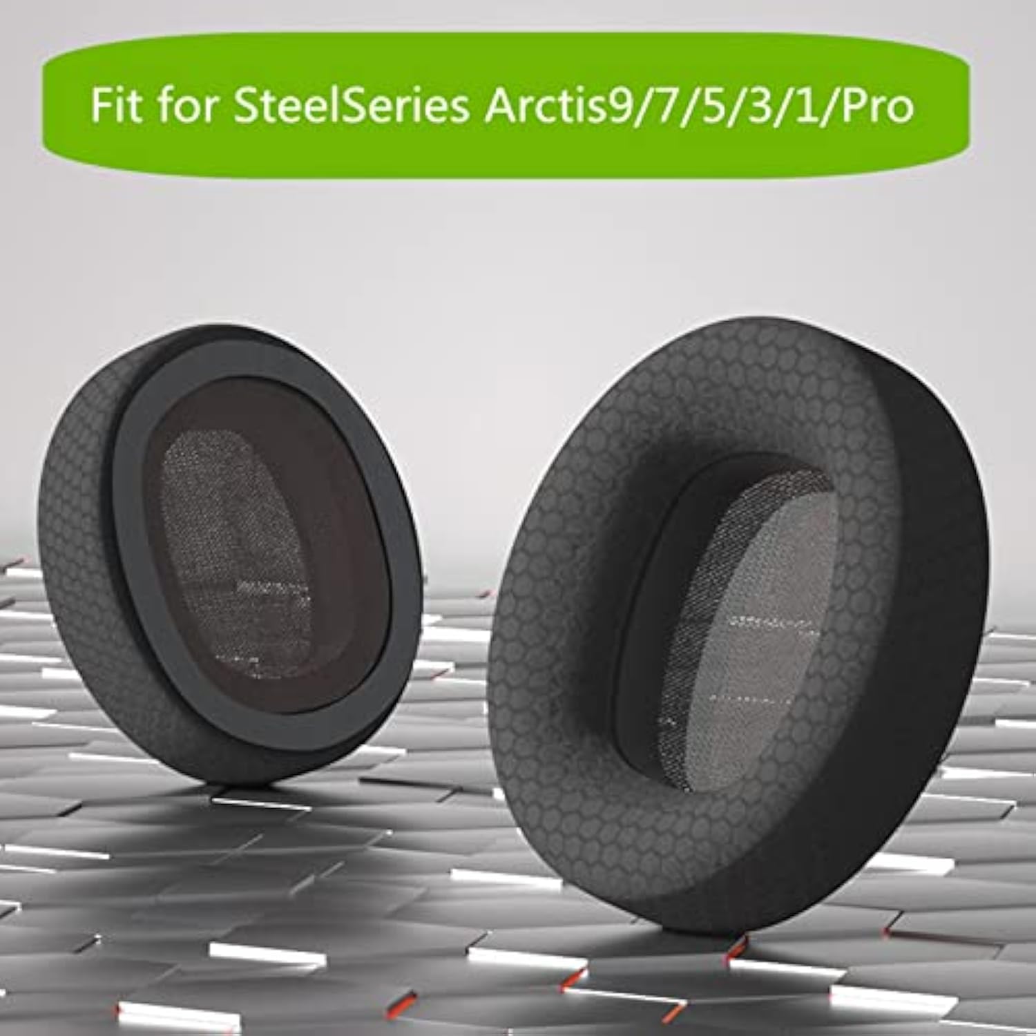 Arctis 9 Replacement Earpads Soft Ear Cushions Compatible With Steelseries Arctis9 Arctis7 Arctis5 Arctis3 Arctis1 And Arctis Pro Wireless Gaming Headphones (Arctis-Black)