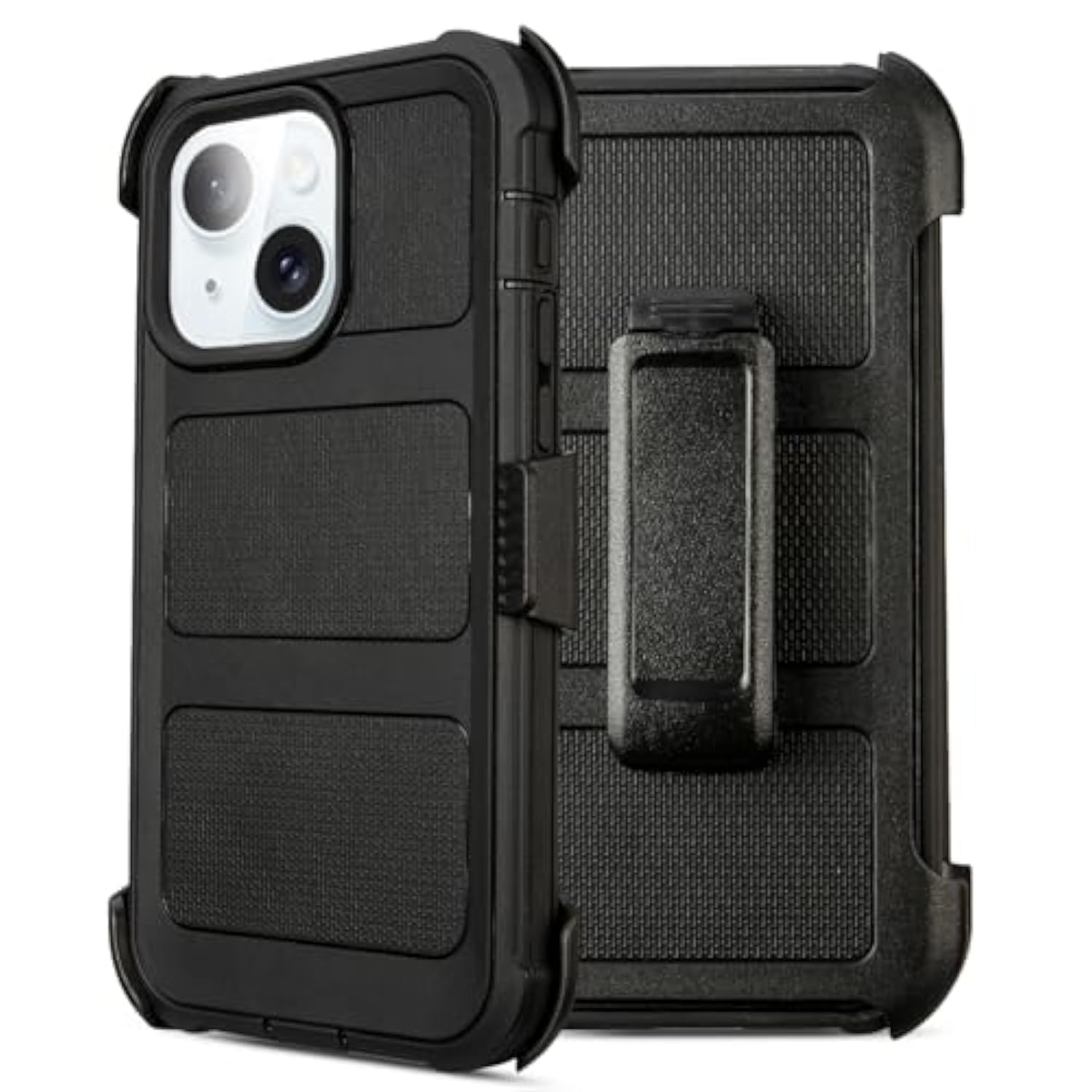 For Defender Iphone 13 Case With Clip,For Holster Iphone 13 Case With Kickstand,For Heavy Duty Iphone13 Phone Case Rugged 2 Layers Of Sturdy,Anti-Drop For Phone Case Iphone 13Case Protective(Black)