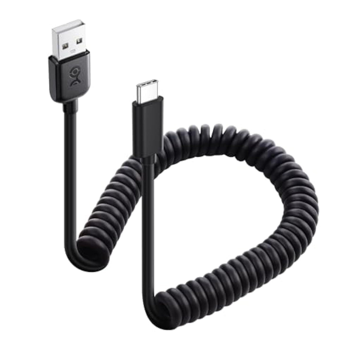 Cable Matters USB to USB C Coiled Cable with 3A/15W Fast Charging 1-4ft, Support Apple CarPlay, Android Auto, Coiled USB-A to USB-C Cable, for iPhone 16/15 Pro Max Plus, Galaxy S23, iPad