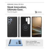 Spigen Thin Fit MagFit Designed for Galaxy S25 Ultra Case [Qi2 Certified/Magnet for Galaxy] (2025) - Black